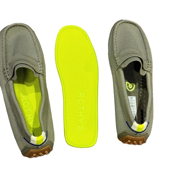 Rothy's The Driver Loafer Slip-On Retired Martini Olive Size W6.5 NWOB - Picture 4 of 10